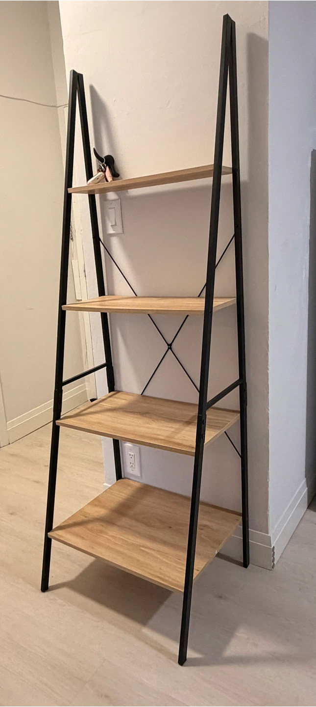 4-Tier Ladder Bookshelf