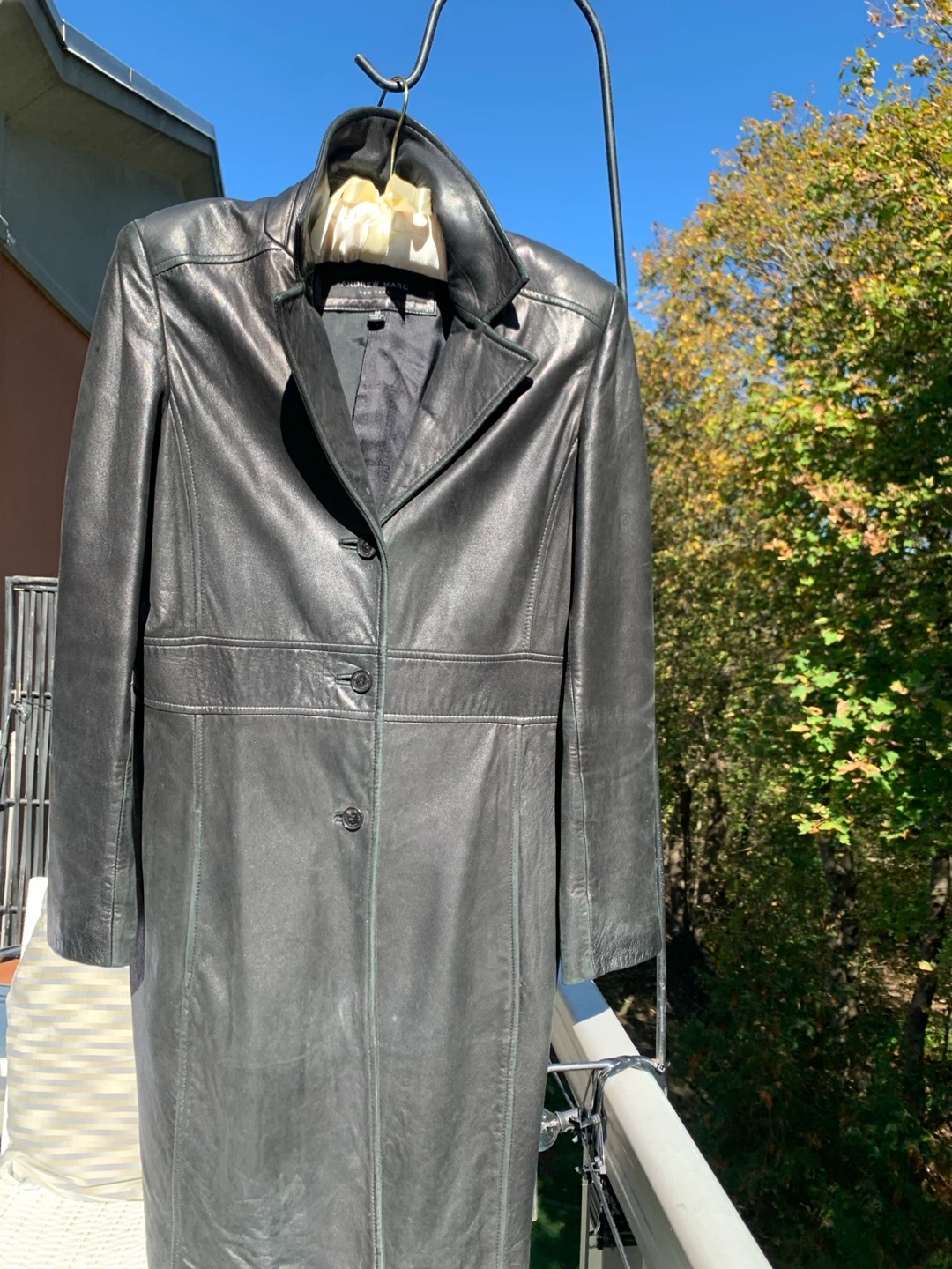 Andrew Marc Women's Black Leather Coat - photo 3