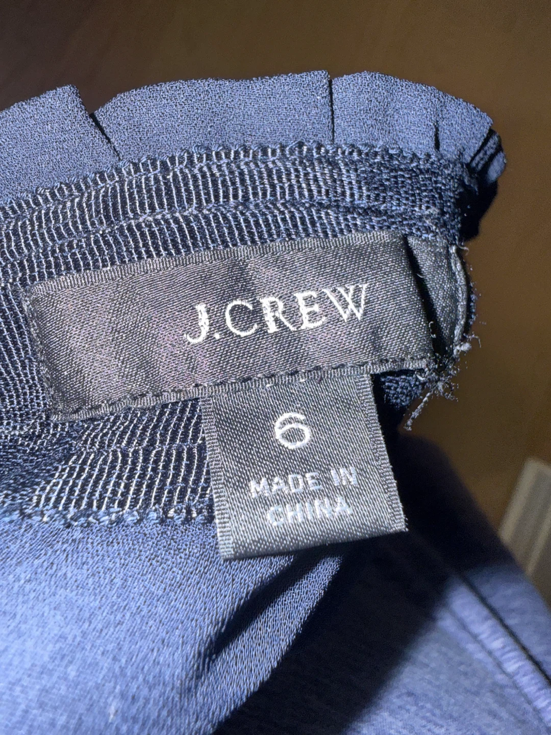 J.Crew Navy Pleated Skirt Size 6 - photo 2