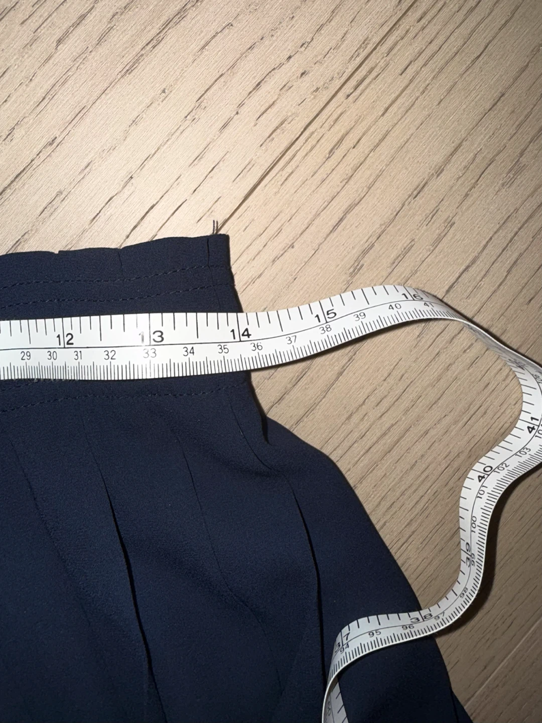 J.Crew Navy Pleated Skirt Size 6 - photo 4