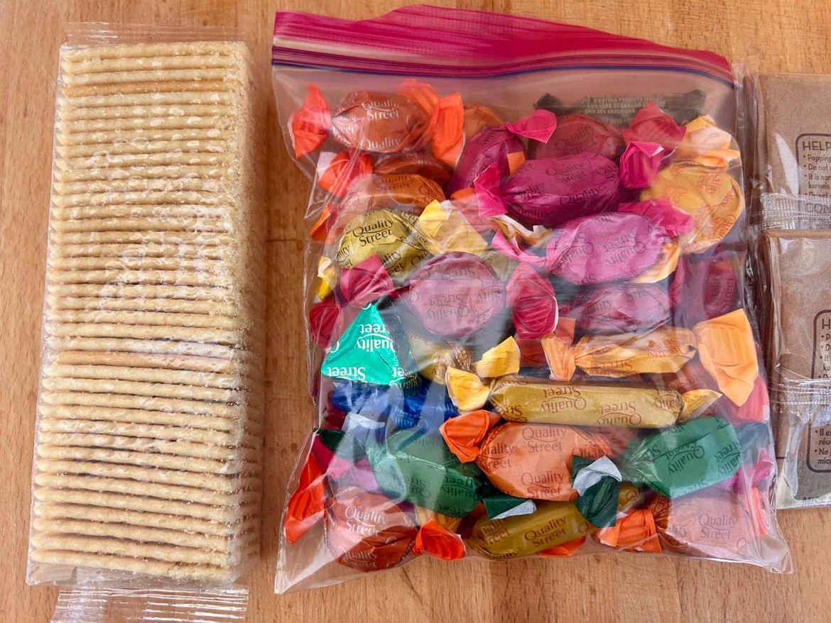 Quality Street Chocolates, Crackers, and Popcorn - photo 3