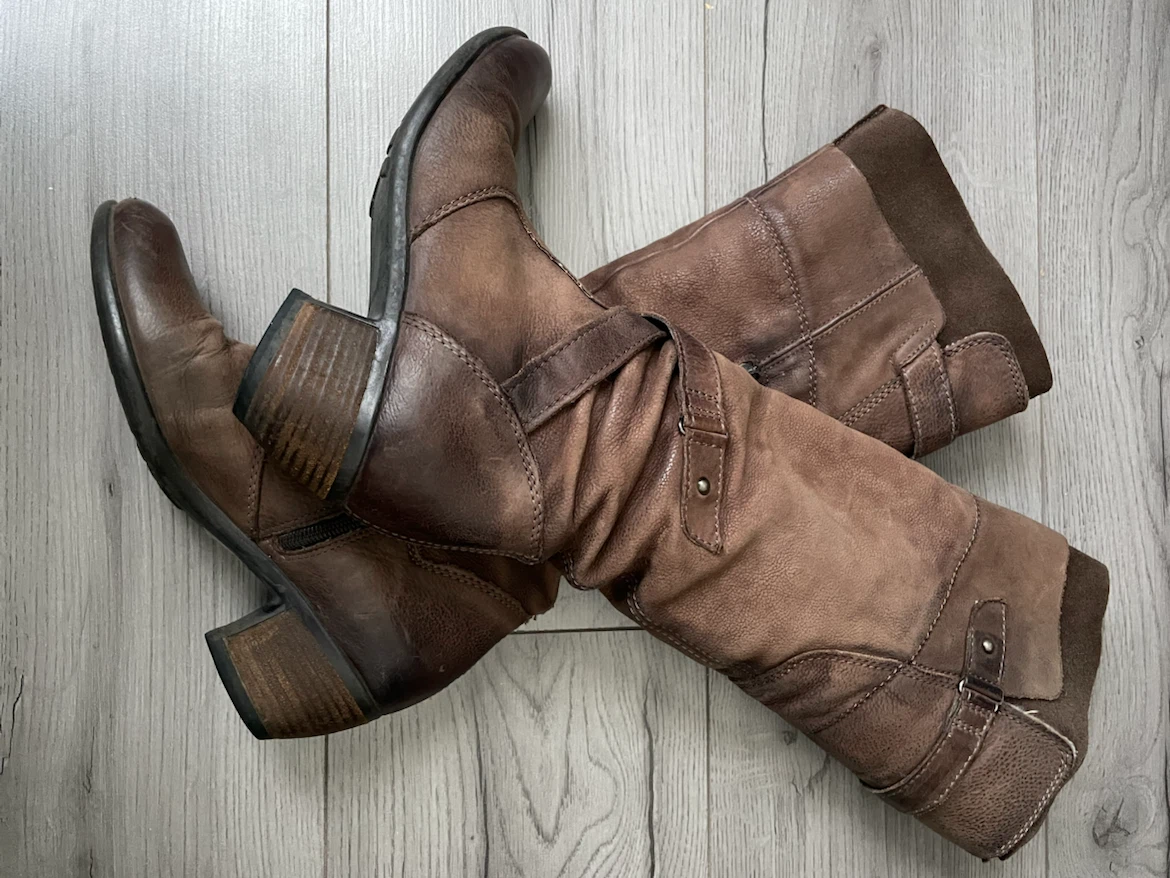 Brown Leather Boots Size 38 - Browns Shoes