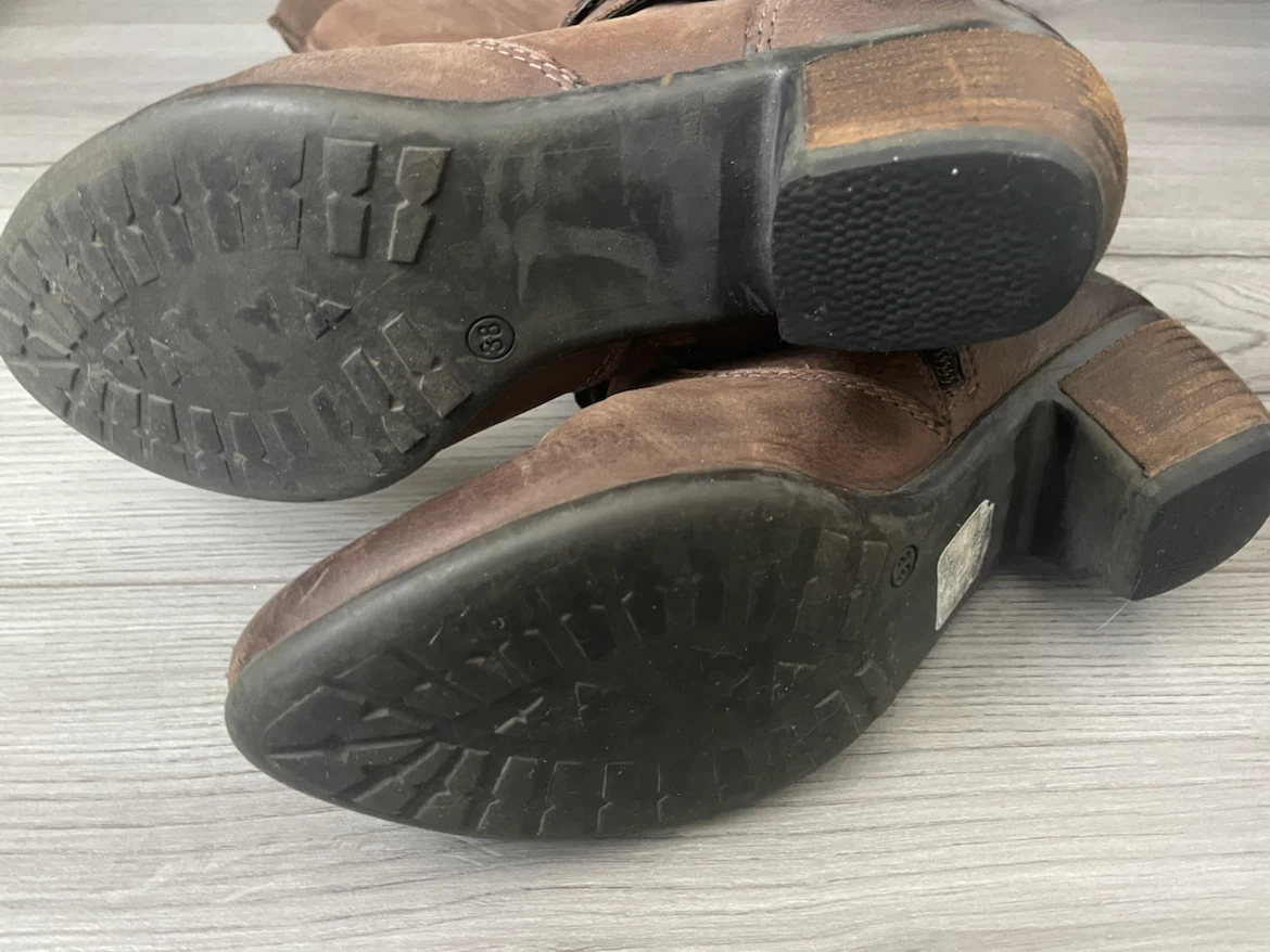 Brown Leather Boots Size 38 - Browns Shoes - photo 3