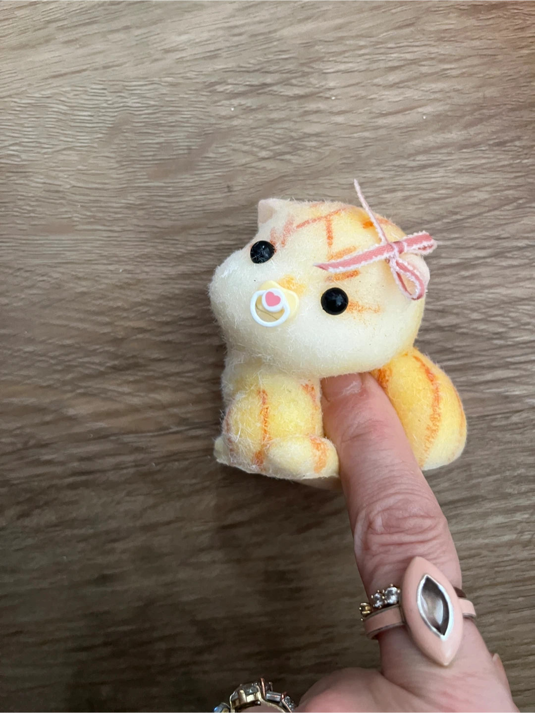 Adorable Kitten Squishy Figurine with Pacifier - photo 2