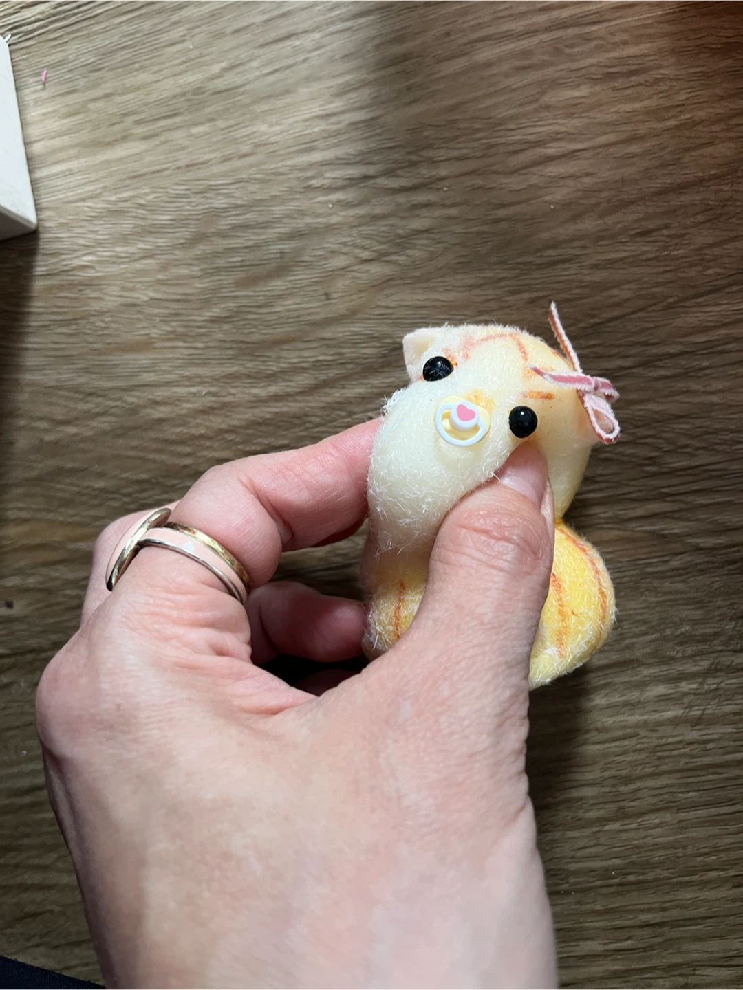 Adorable Kitten Squishy Figurine with Pacifier - photo 3