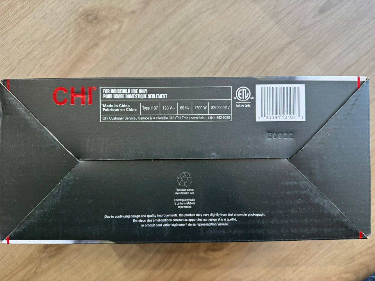 CHI Steam Iron - 1700W Titanium Ceramic - New & Sealed - photo 2