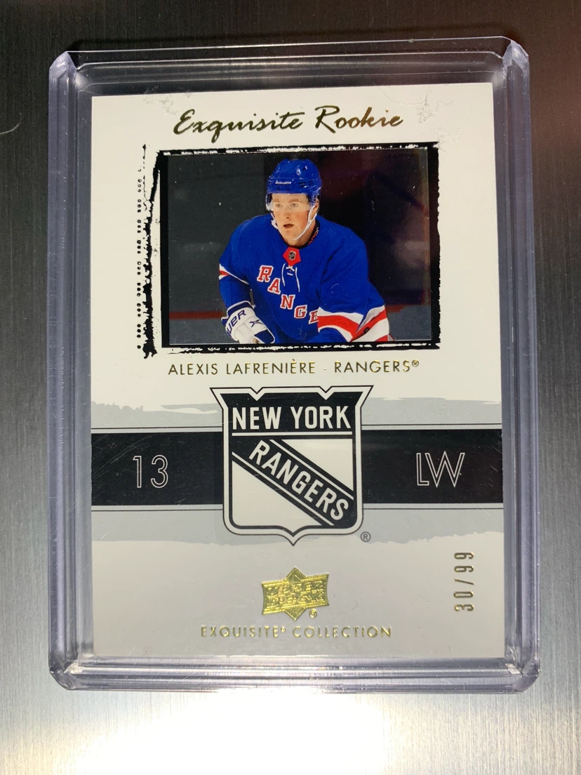 Upper Deck Exquisite Collection Alexis Lafrenière Rookie Card