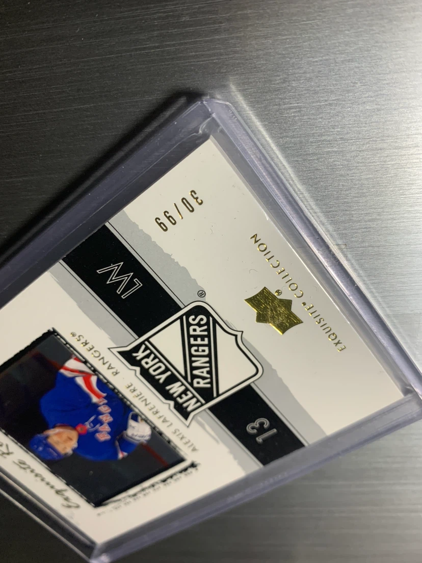 Upper Deck Exquisite Collection Alexis Lafrenière Rookie Card - photo 3