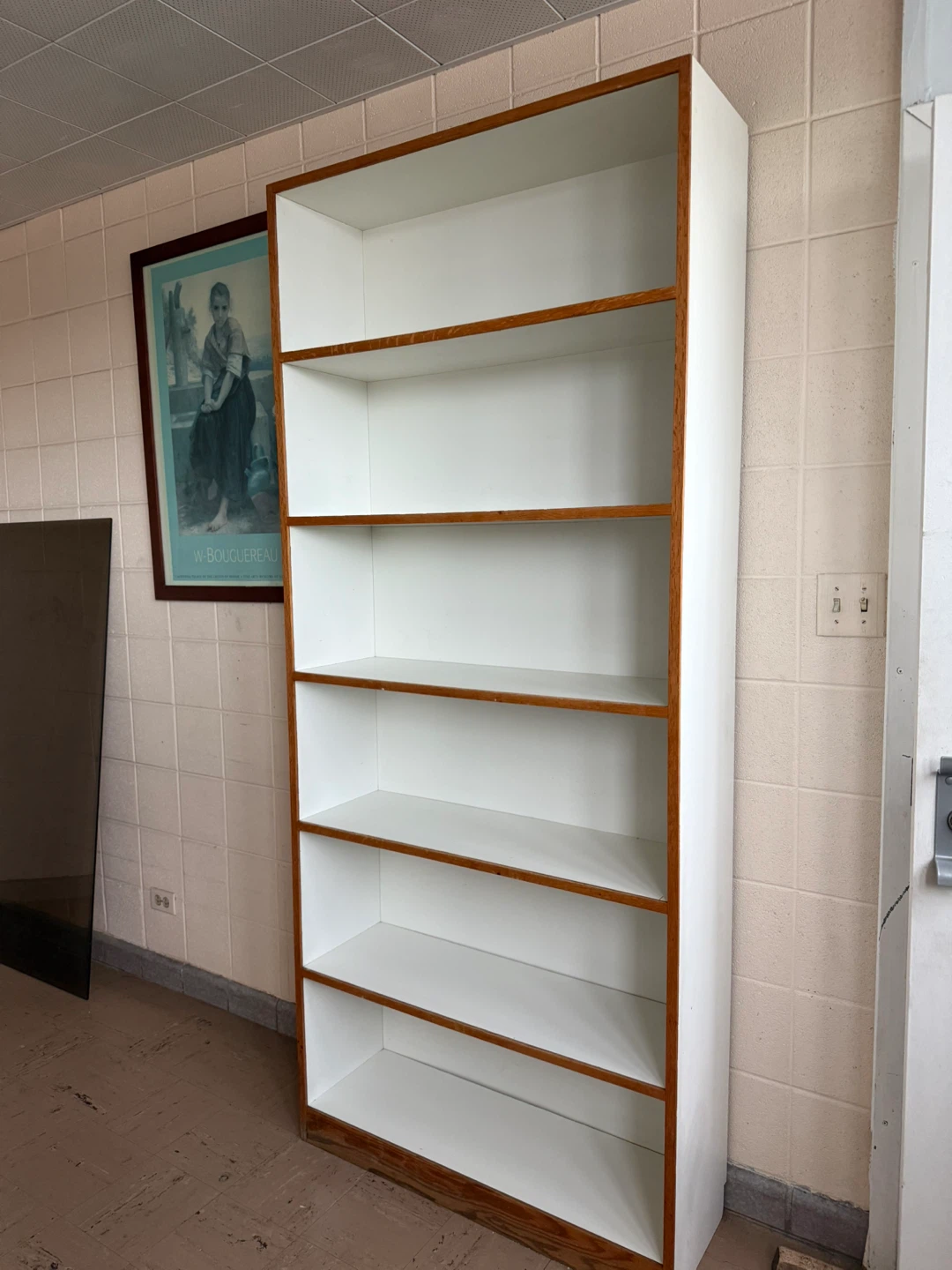Tall Wooden Bookshelf