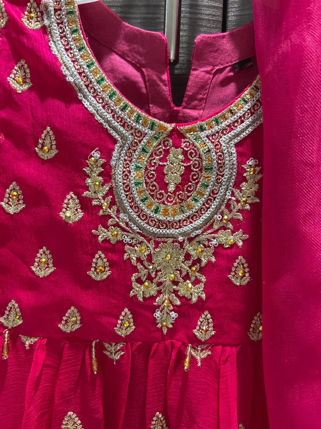 Pink Embroidered Pakistani Outfit- Size 22 - photo 4