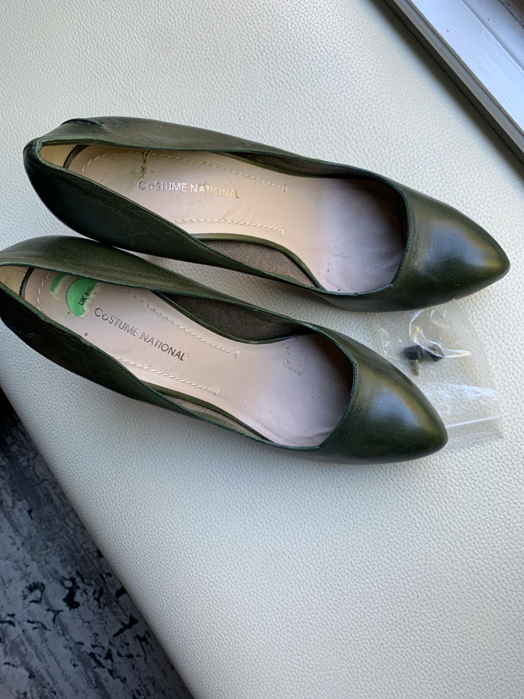 Costume National Green Leather Heels - photo 3