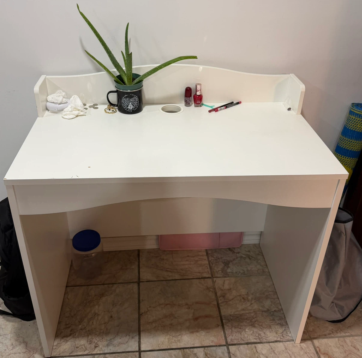 White IKEA Computer Desk