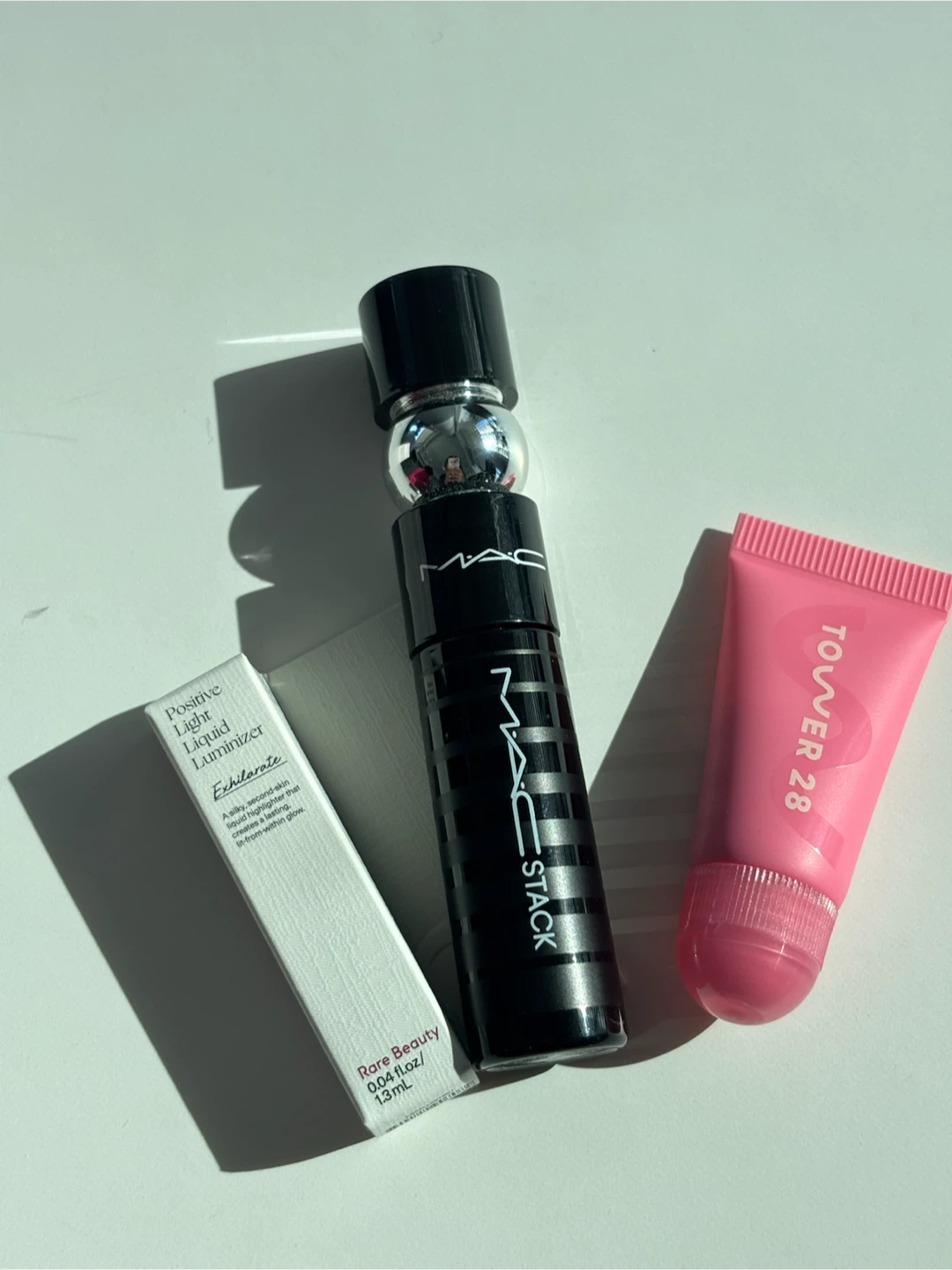 Rare Beauty, MAC, and Tower 28 makeup bundle