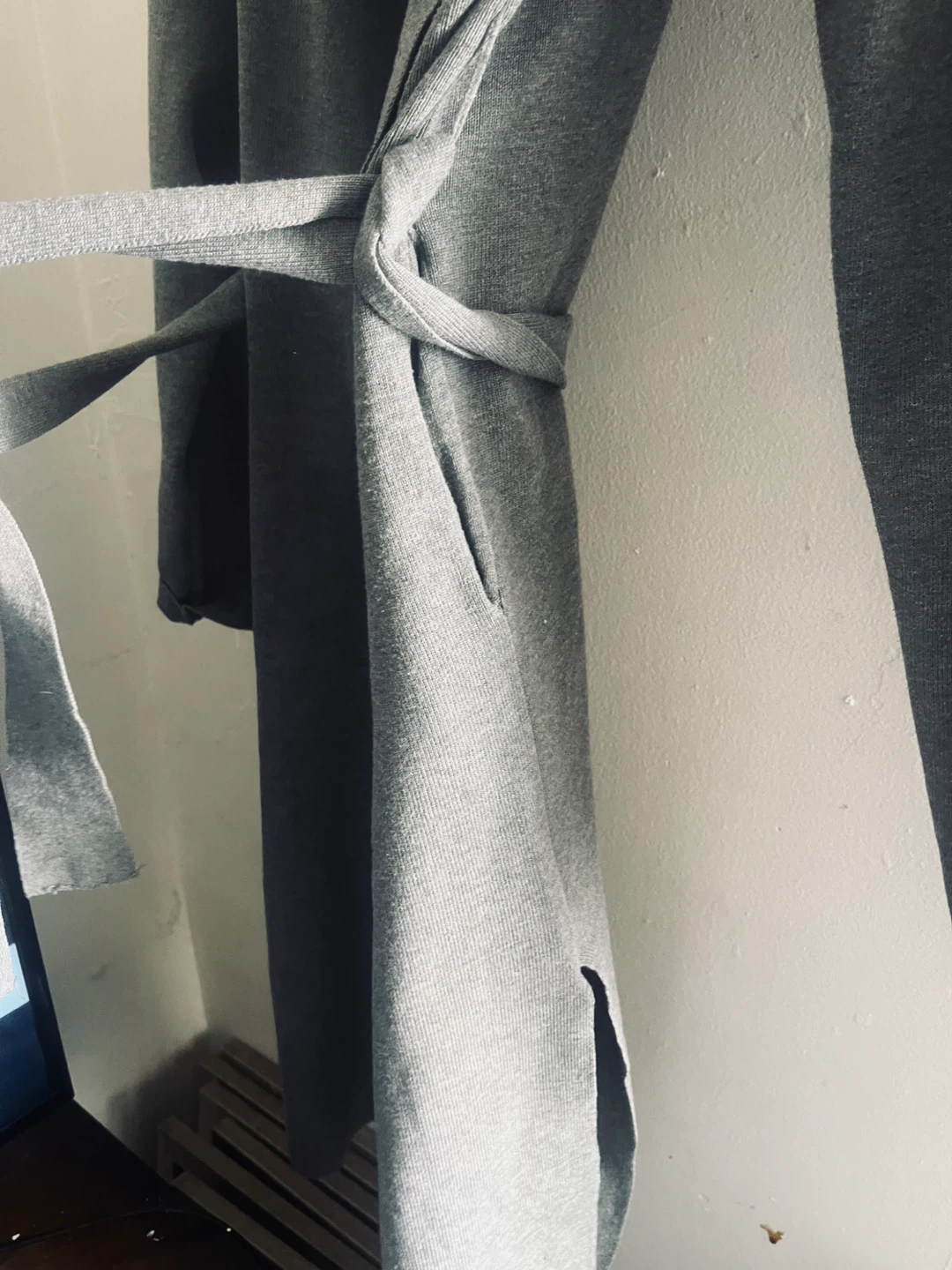 Love Tree grey cardigan wrap coat - photo 4