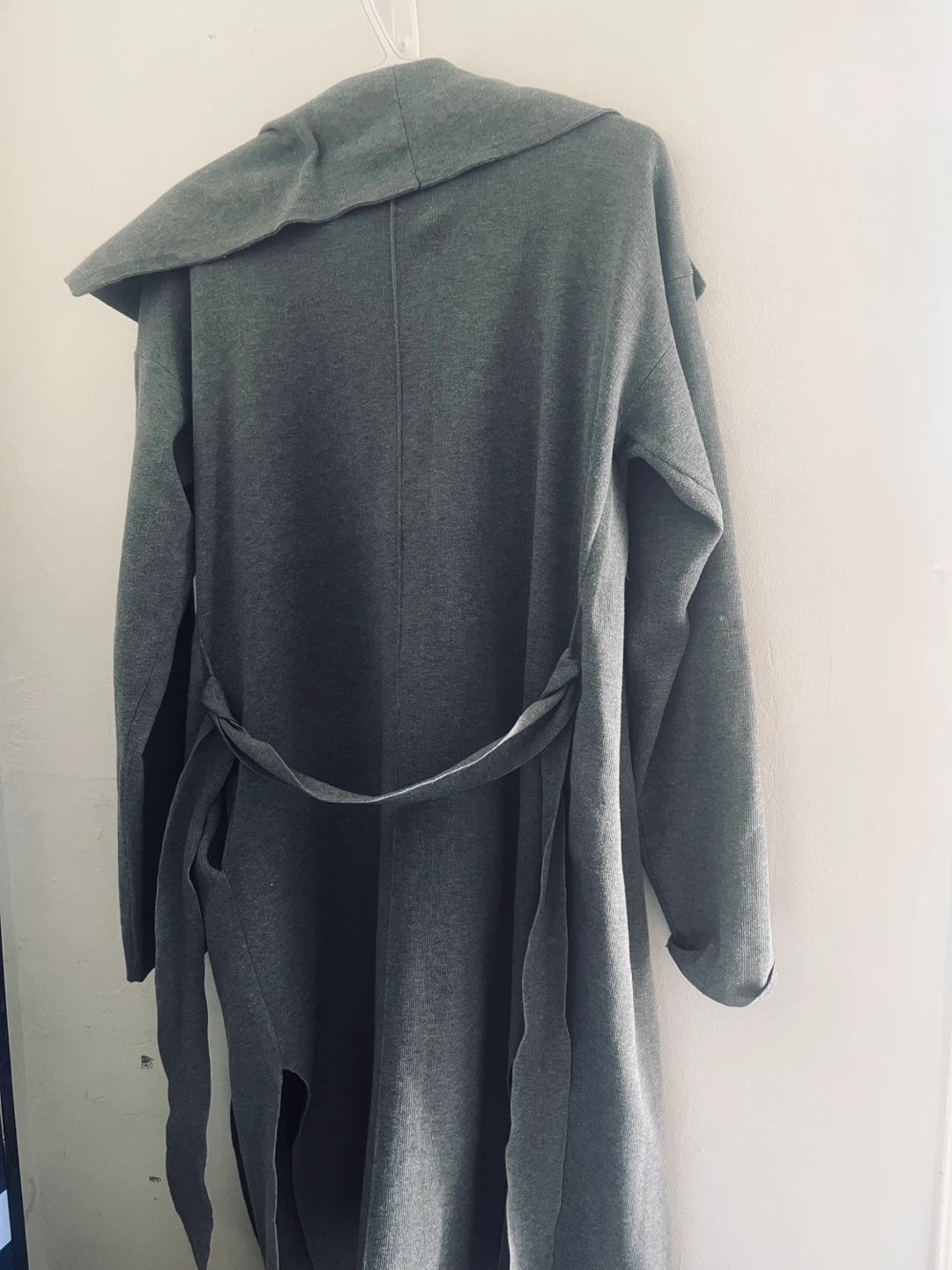 Love Tree grey cardigan wrap coat - photo 5