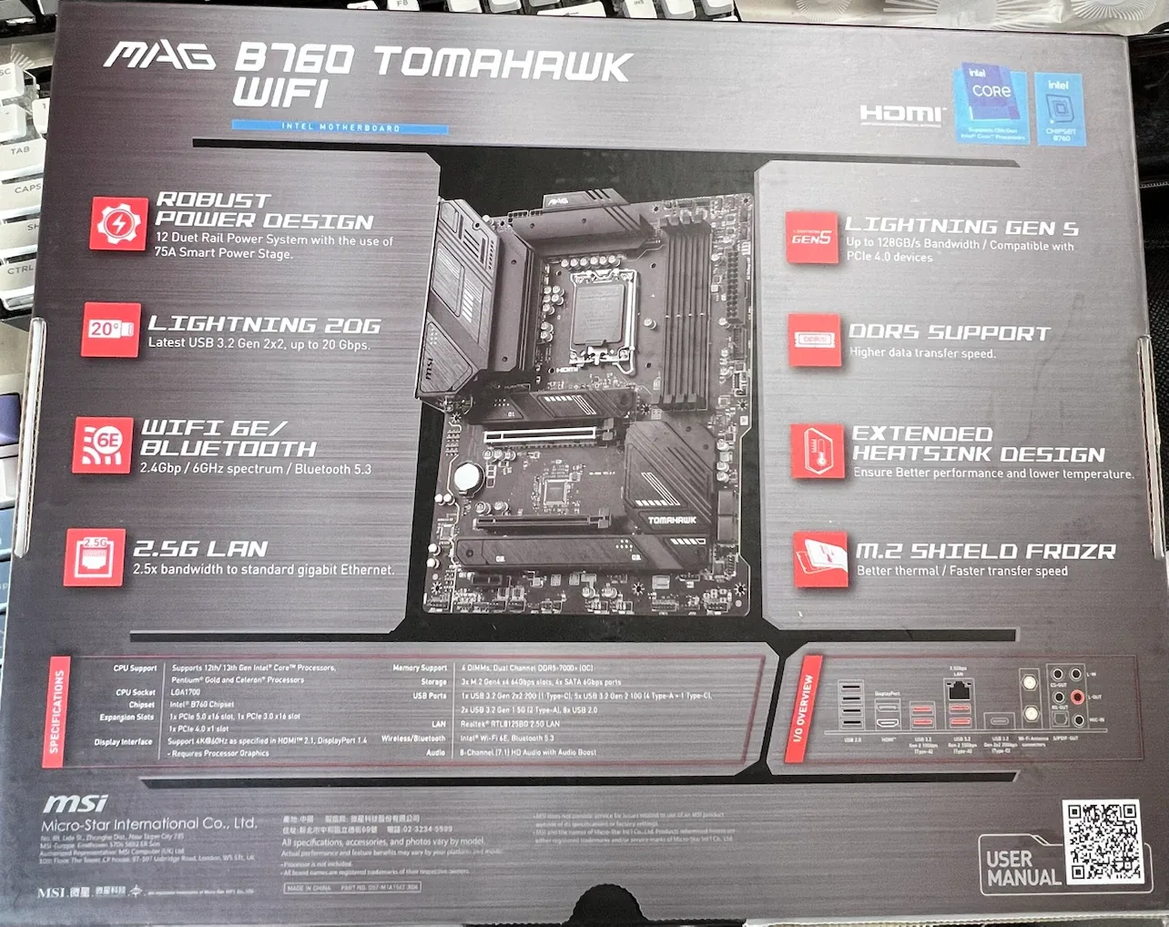 MSI MAG B760 TOMAHAWK WIFI Motherboard - photo 2