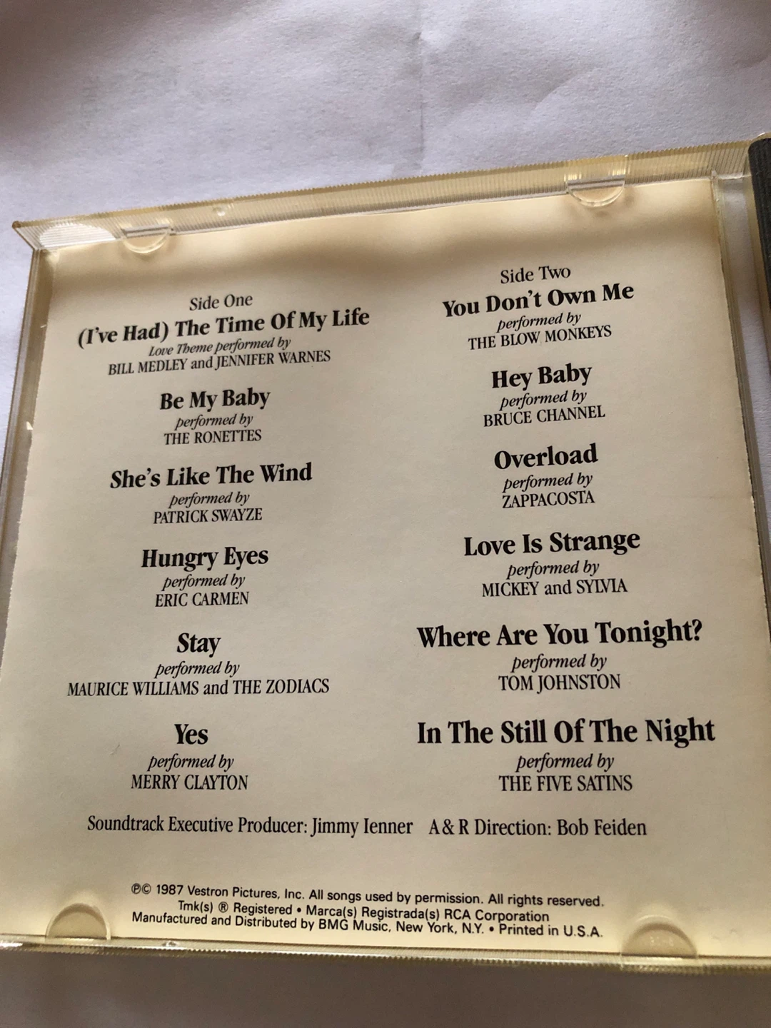 Dirty Dancing Original Motion Picture Soundtrack CD - photo 2