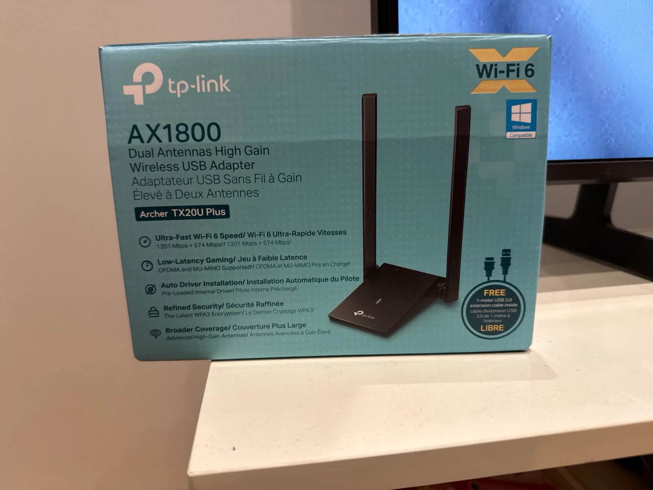 TP-Link Archer TX20U Plus AX1800 Wi-Fi 6 USB Adapter