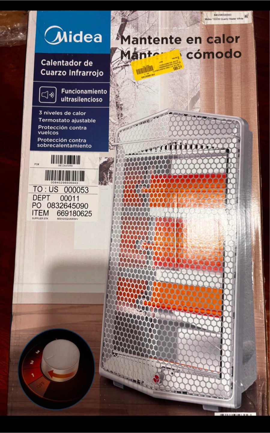 Midea Infrared Quartz Heaters - photo 2
