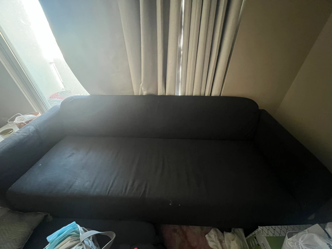 Dark Grey Fabric Sofa