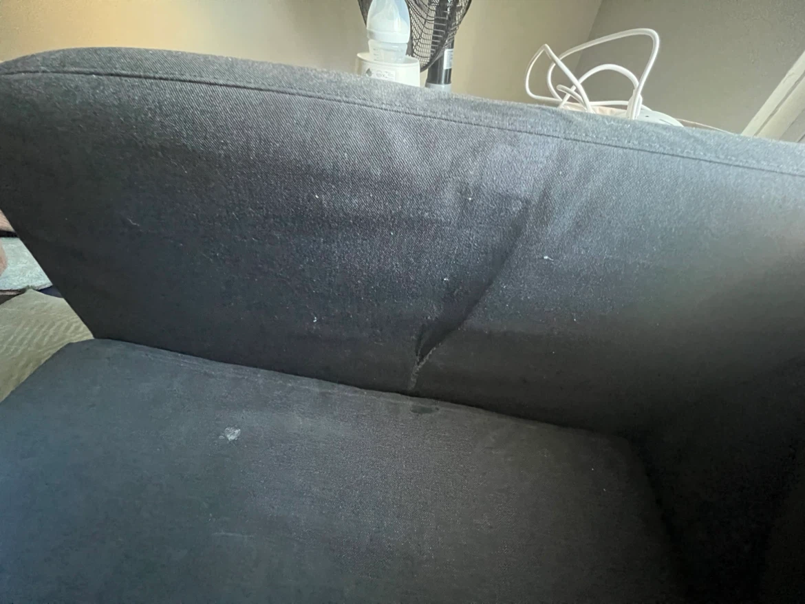 Dark Grey Fabric Sofa - photo 2