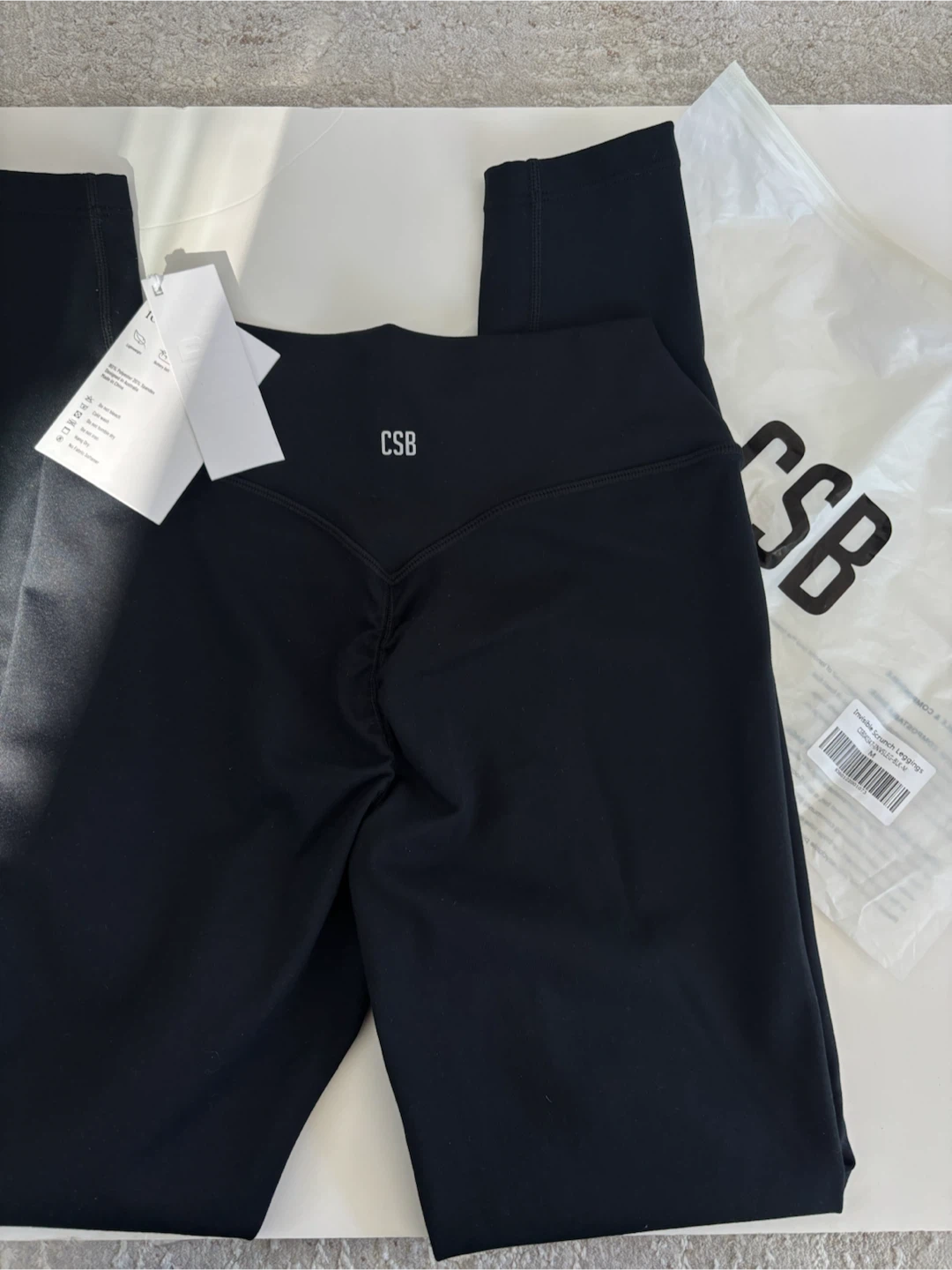 CSB Invisible Scrunch Leggings - Black