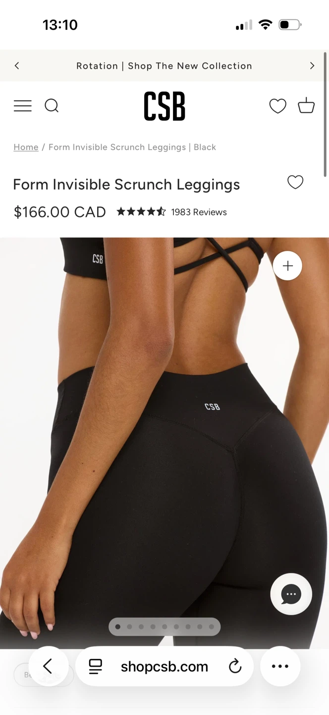 CSB Invisible Scrunch Leggings - Black - photo 4