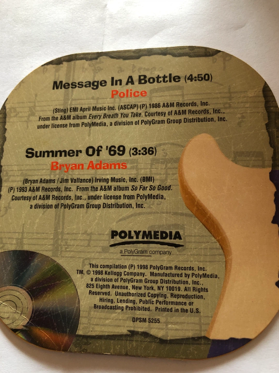 Kellogg's Classic Rock CD Single - photo 2