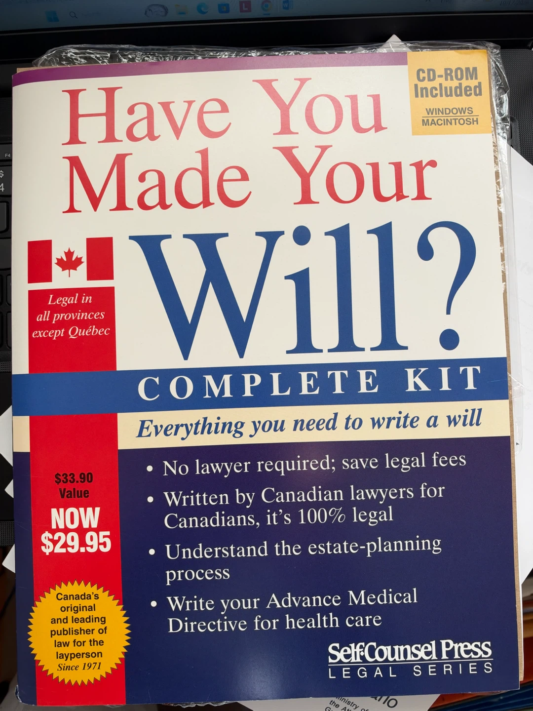 Wills Guide for Canada Complete Kit