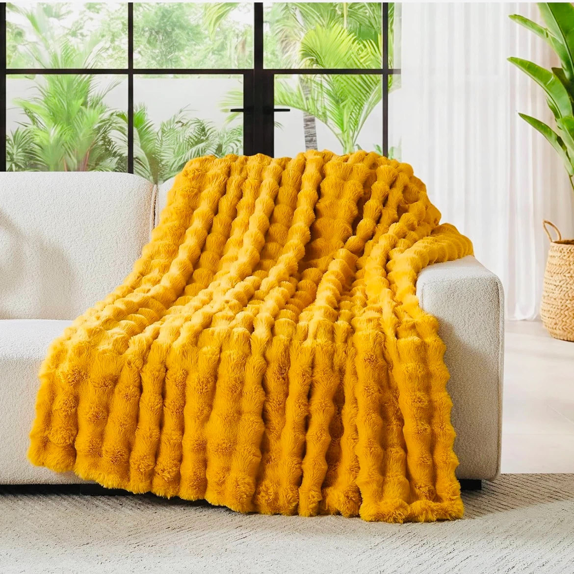 Queen size Lemon Yellow Blanket - photo 2