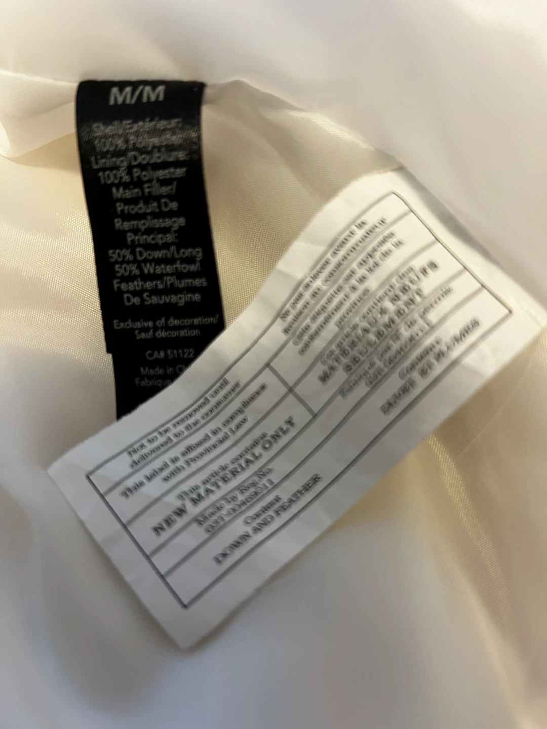 NEW White Down-Filled Jacket with hood - photo 3