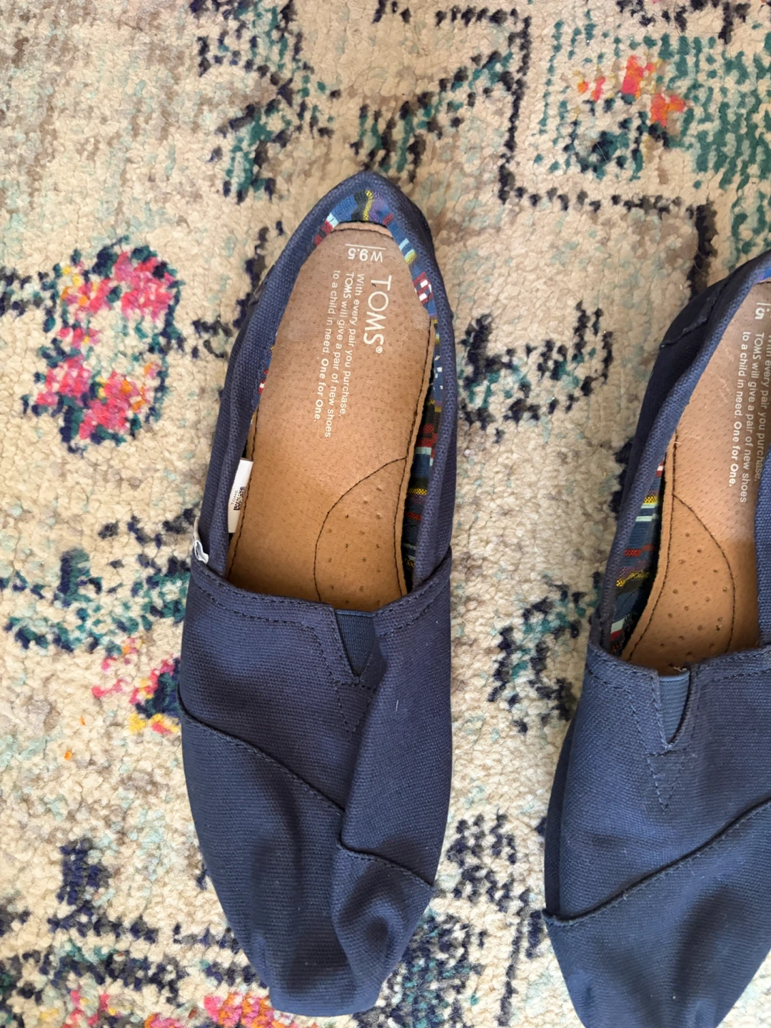 TOMS Classic Canvas Slip-ons Navy Blue - photo 2