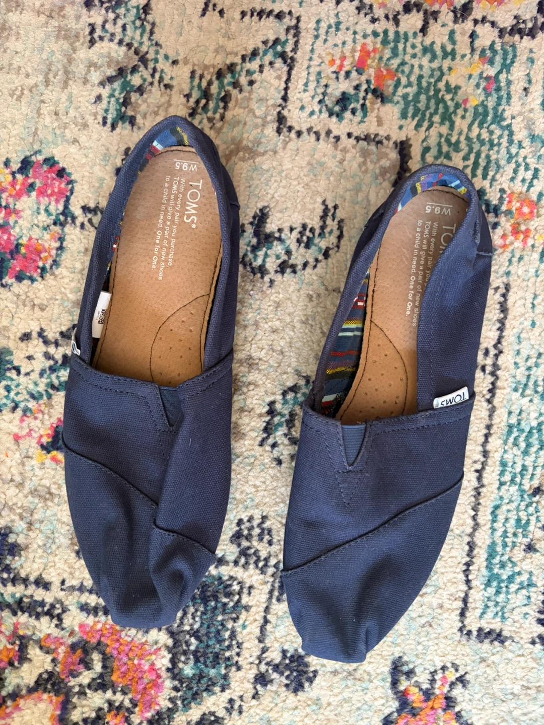 TOMS Classic Canvas Slip-ons Navy Blue - photo 3