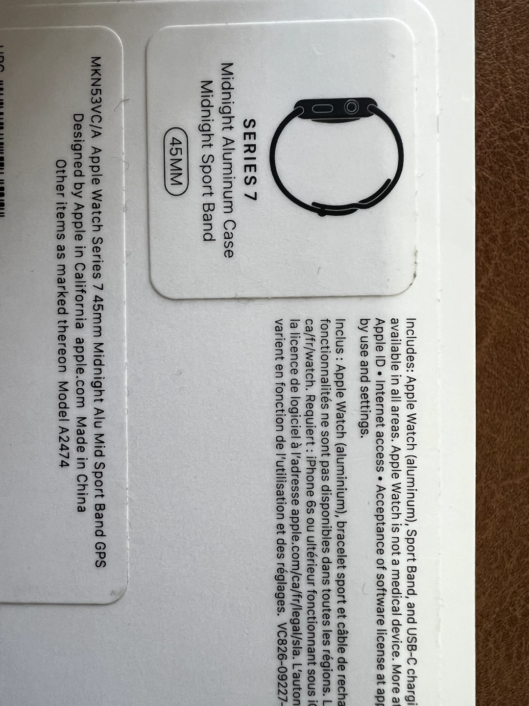 Apple Watch Series 7 45mm GPS Midnight New, battery health 100% - photo 4
