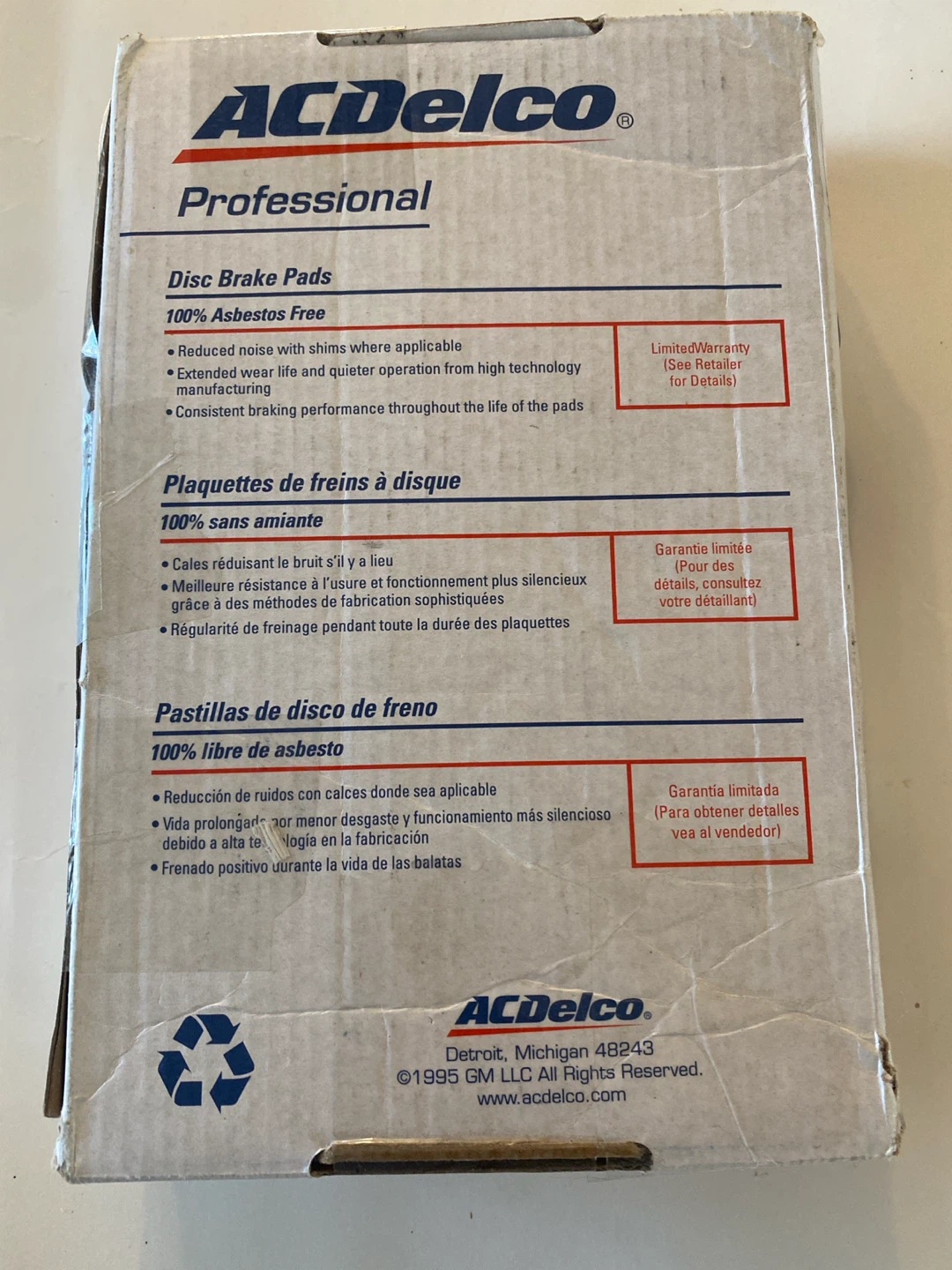 ACDELCO DISC BRAKE PADS- new opened box - photo 2