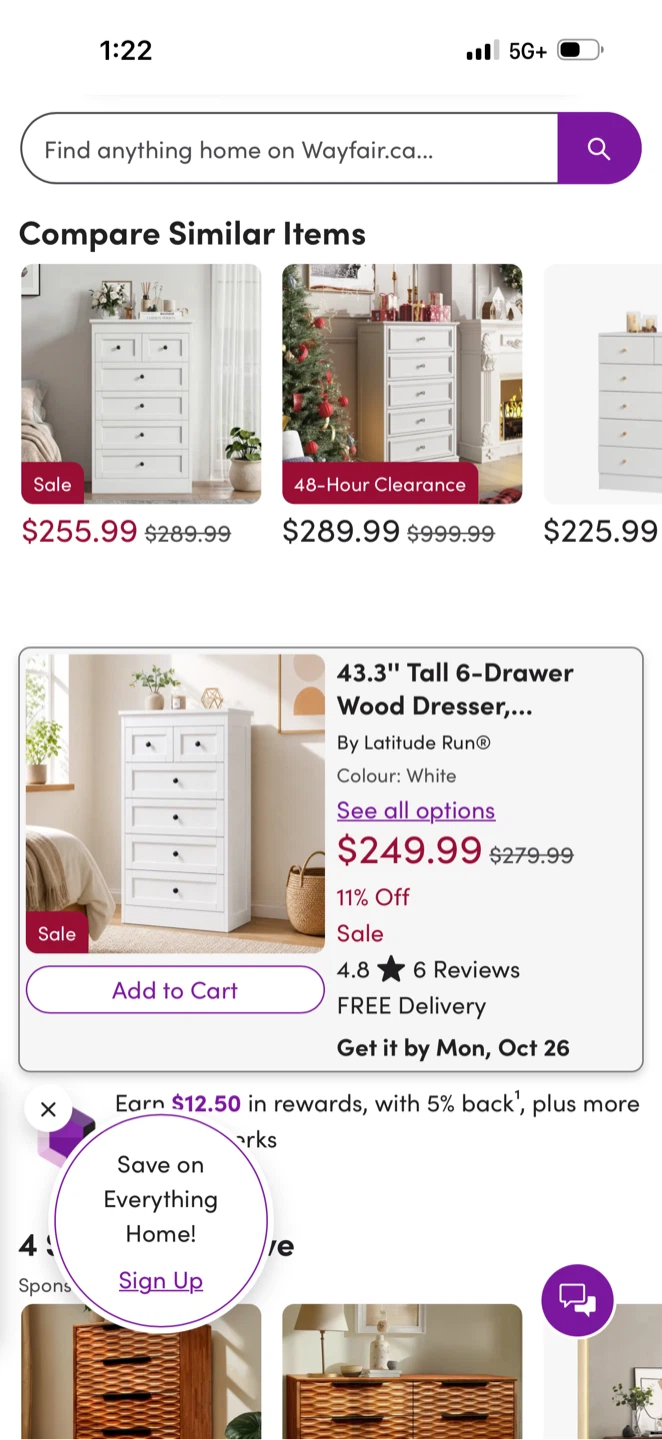 Latitude Run 6-Drawer Wood Dresser