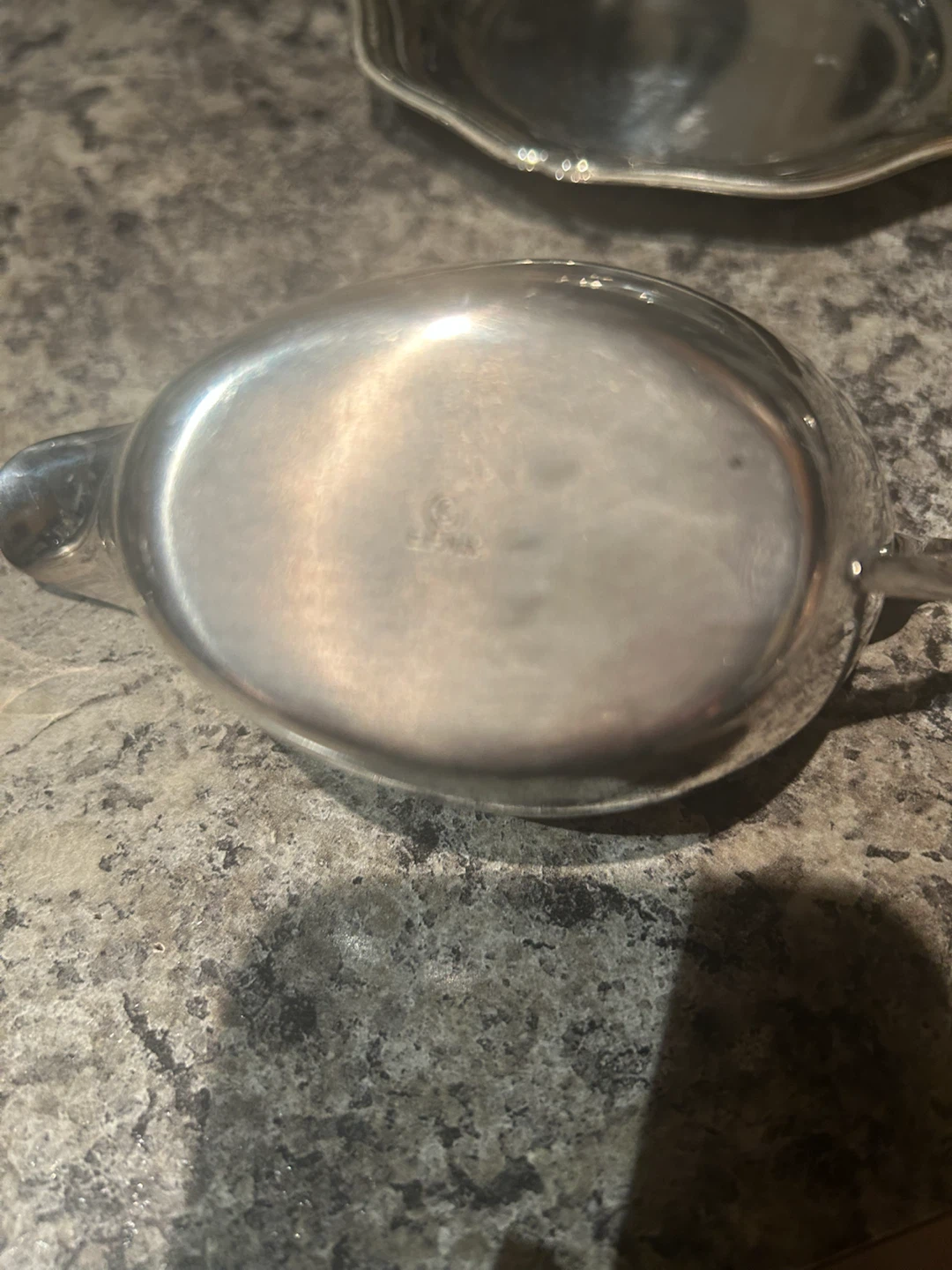 Wm. Rogers Silver Plated Gravy Boat and Tray