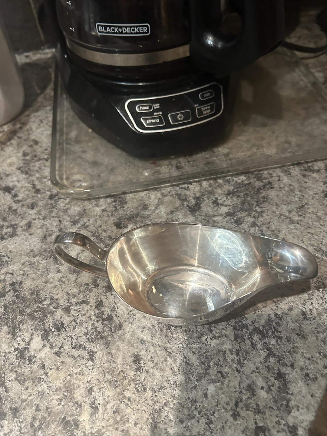 Wm. Rogers Silver Plated Gravy Boat and Tray - photo 3