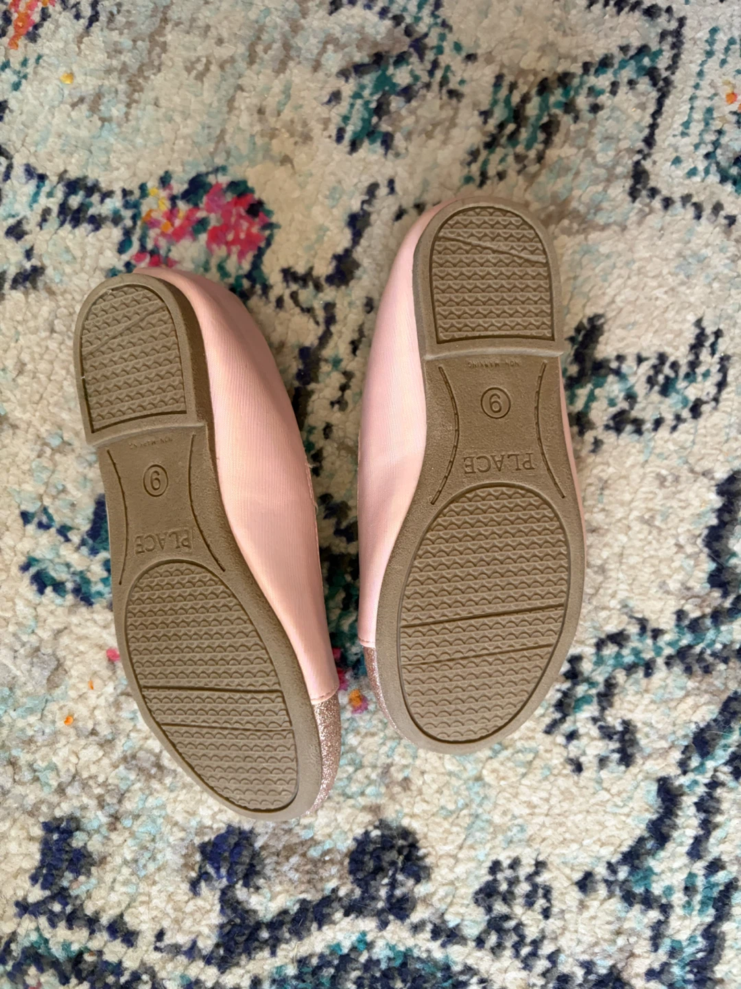 The Children's Place Pink Glitter Ballet Flats - Size 9 - photo 3