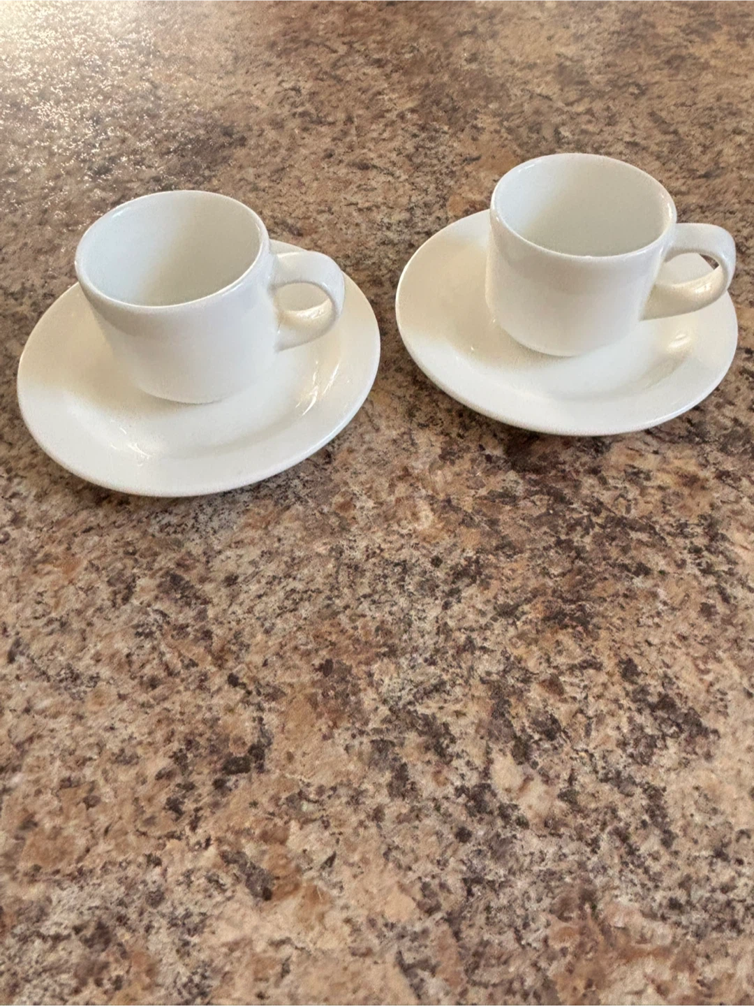 Alchemy Vitrified Fine China Espresso Cups and Saucers