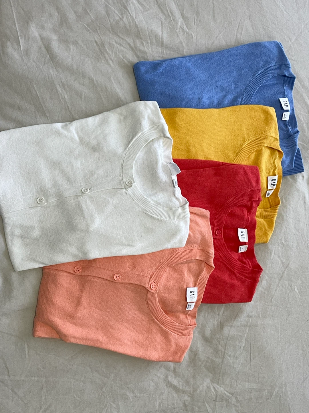 Five Gap Cardigans
