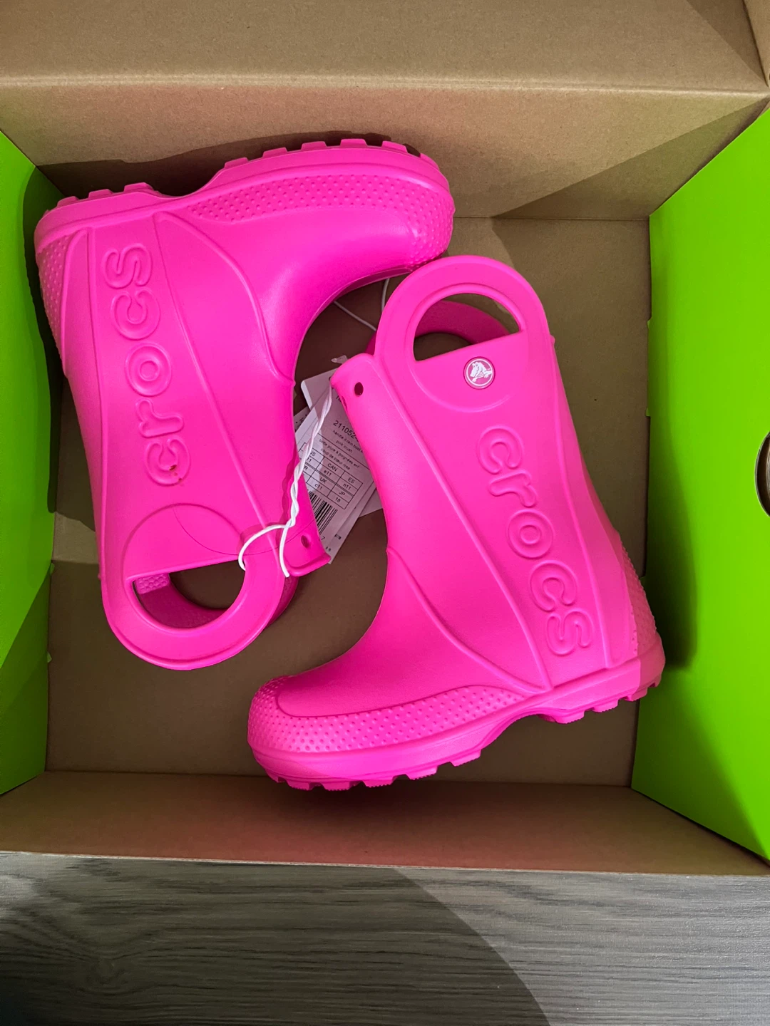 New Crocs Handle It Rain Boots - Pink - Size 11