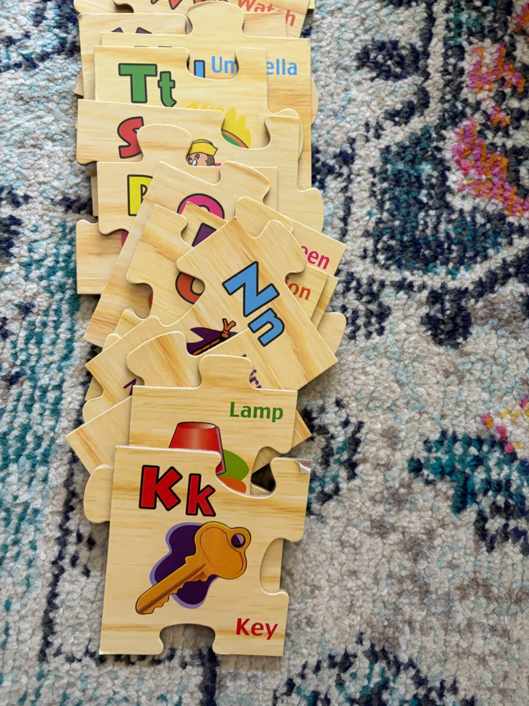 Alphabet Wooden Learning Puzzle Set - photo 3