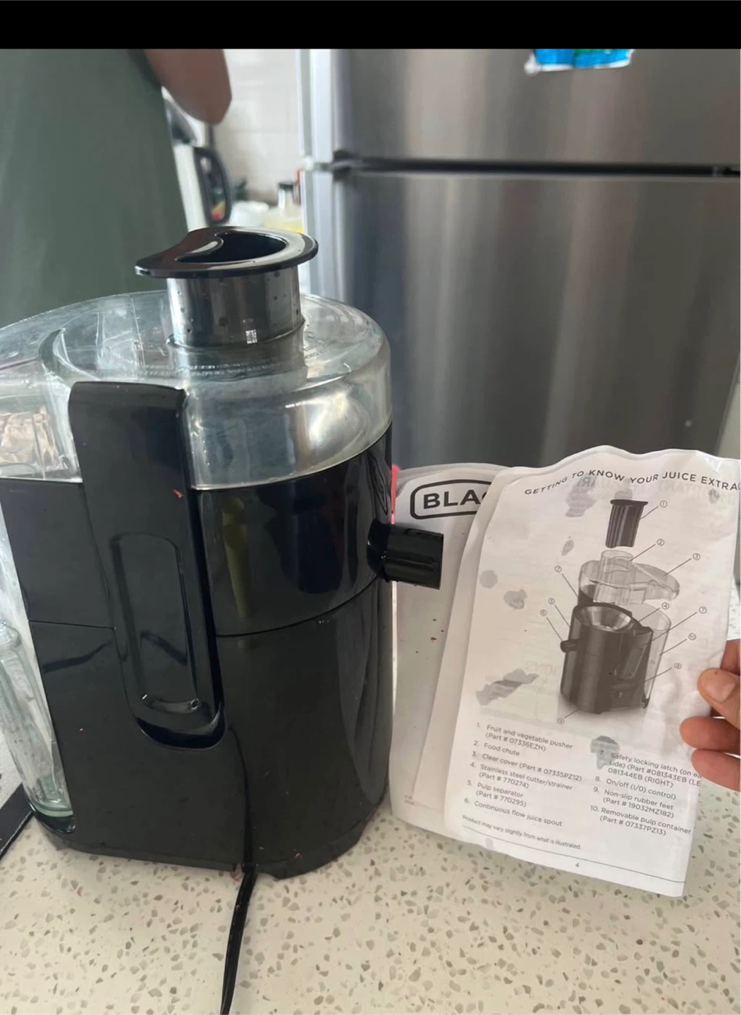 Black+Decker 400-Watt Juice Extractor - photo 3