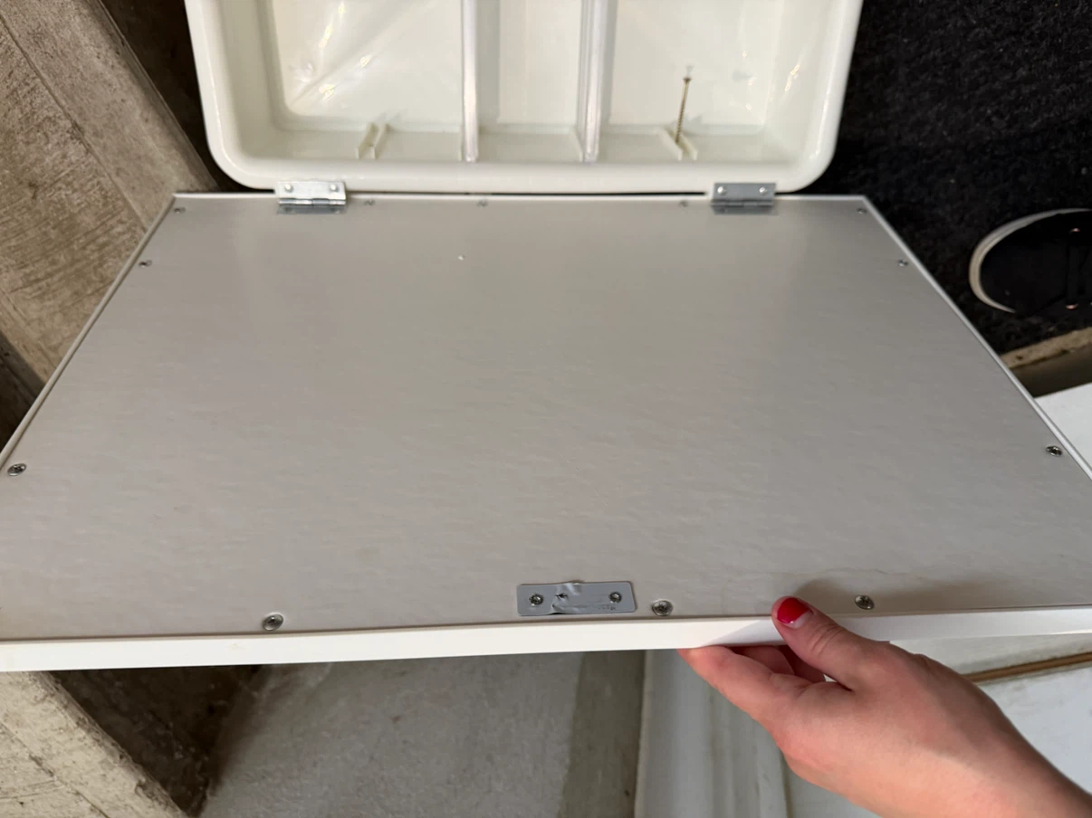 White Wall-Mounted Storage Cabinet - photo 2