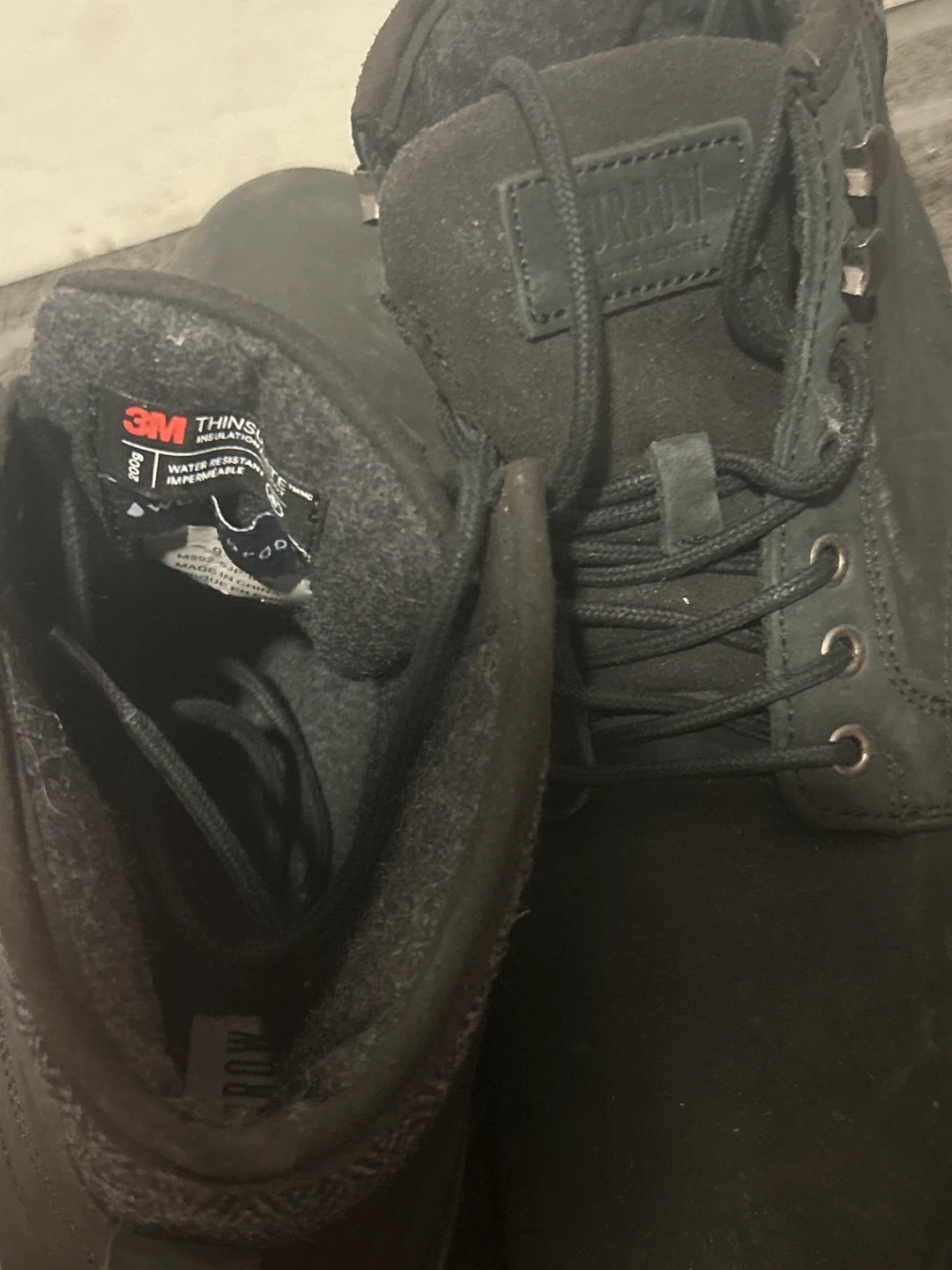 Furrow Men's Black Leather Winter Boots - photo 3