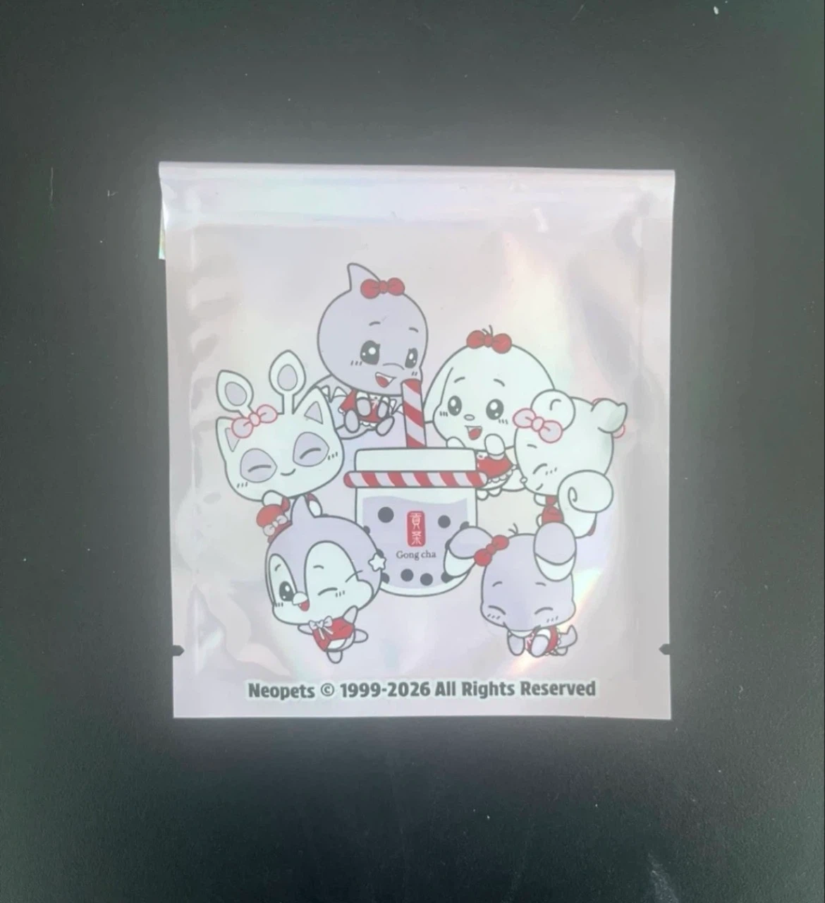 Neopets x Gong Cha Holographic Pouch