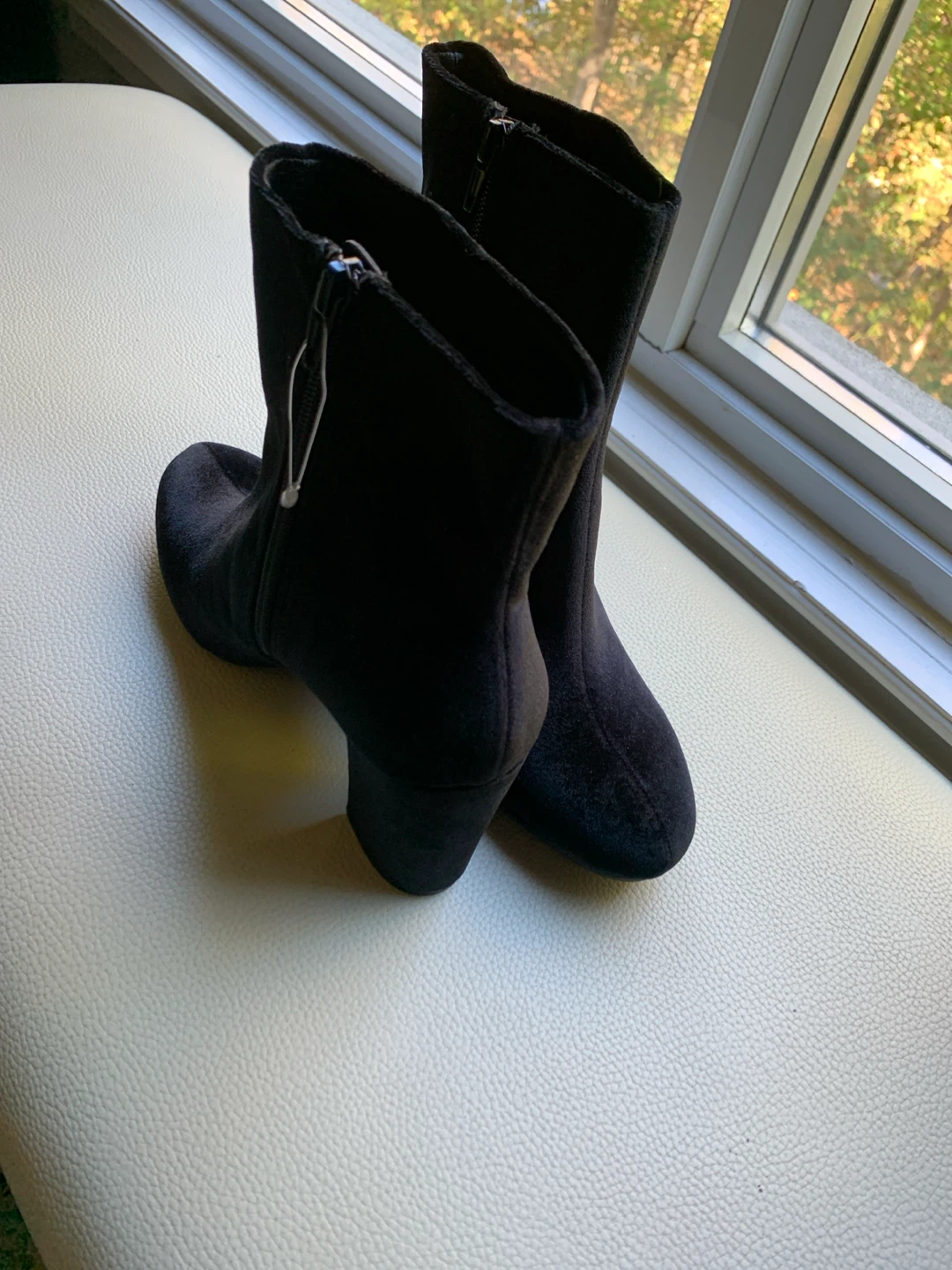 Christian Siriano Black Velvet Ankle Boots - photo 2