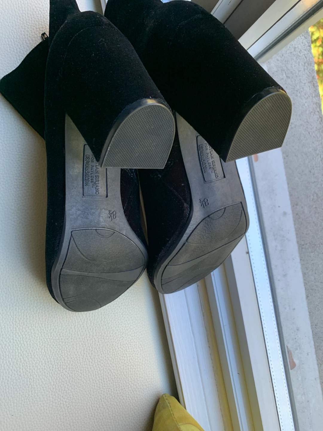 Christian Siriano Black Velvet Ankle Boots - photo 5
