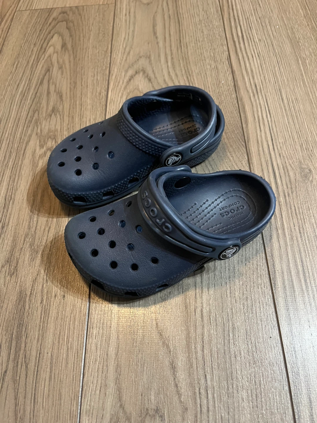 Navy Blue Crocs Size 8